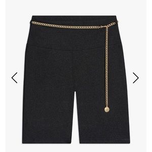 WeWoreWhat Chain Metallic Biker Shorts